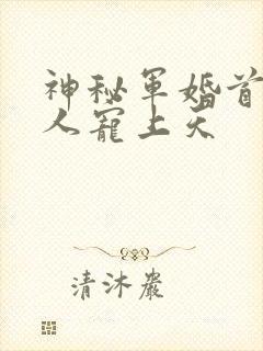 神秘军婚首长大人宠上天