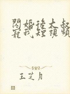 闪婚后大叔每天宠我短视频