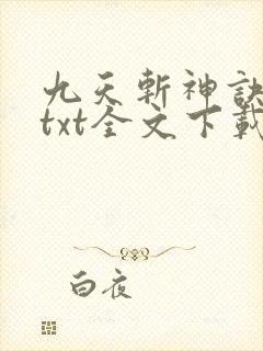 九天斩神诀林辰txt全文下载