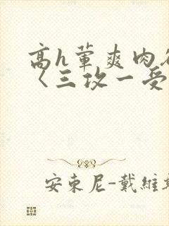 高h荤爽肉欲文〈三攻一受封面