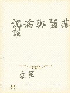 沉沦与堕落的小说