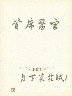 首席医官封面
