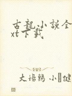 古龙小说全集txt下载