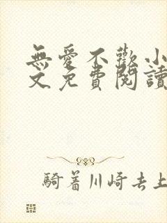 无爱不欢小说全文免费阅读封面