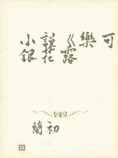 小说《乐可》金银花露封面
