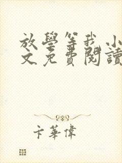 放学等我小说全文免费阅读无弹窗