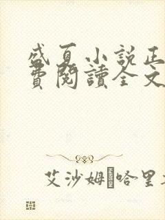 盛夏小说正版免费阅读全文无弹窗