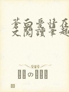 苍白爱情在线全文阅读笔趣阁无弹窗封面