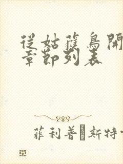 从姑获鸟开始新章节列表封面