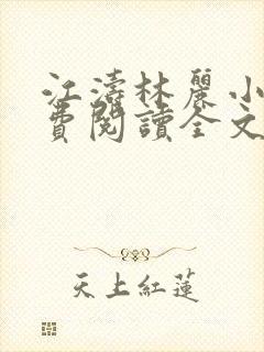 江涛林丽小说免费阅读全文