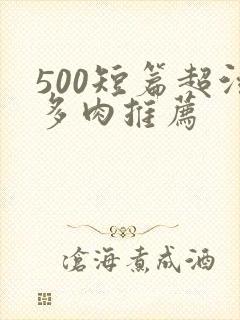 500短篇超污多肉推荐