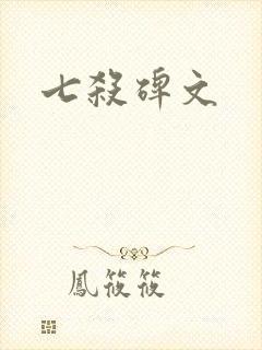 七杀碑文封面