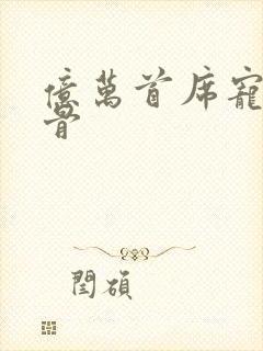 亿万首席宠妻入骨