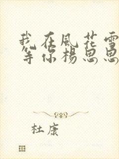 我在风花雪月里等你杨思思