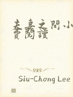 夫妻之间小说免费阅读