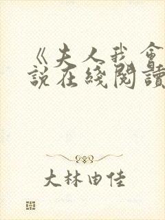 《夫人我会》小说在线阅读