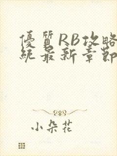 优质RB攻略系统最新章节