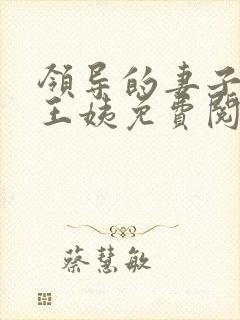 领导的妻子小说王姨免费阅读全文封面