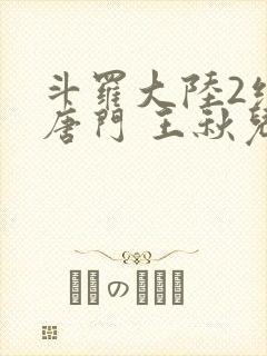 斗罗大陆2绝世唐门 王秋儿