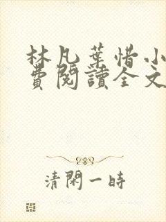 林凡叶惜小说免费阅读全文无弹窗封面
