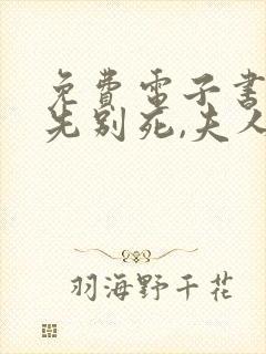 免费电子书世子先别死,夫人有喜了