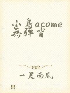 小鸟acome无弹窗封面