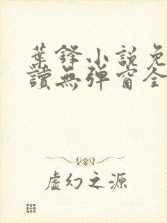 叶锋小说免费阅读无弹窗全文封面