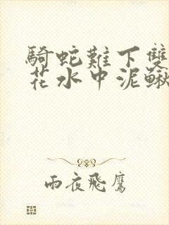 骑蛇难下双金银花水中泥鳅双男主
