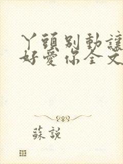 丫头别动让我好好爱你全文免费阅读封面