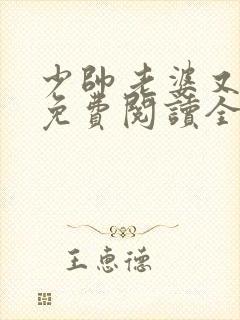 少帅老婆又跑了免费阅读全文