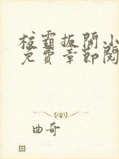 校霸扳开小班长免费章节阅读