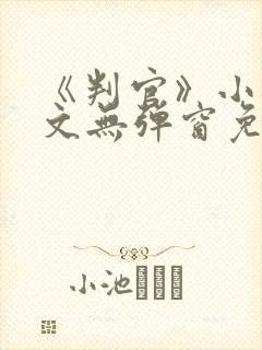 《判官》小说全文无弹窗免费阅读封面