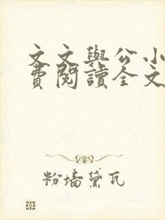 文文与公小说免费阅读全文最新章节封面