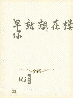 早就想在楼梯要你