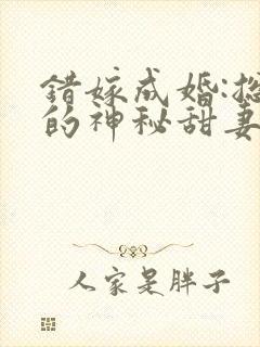 错嫁成婚:总裁的神秘甜妻