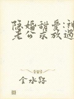 隐婚甜爱:神秘老公求放过封面