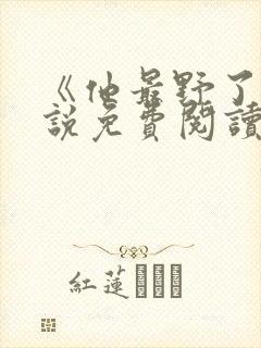 《他最野了》小说免费阅读