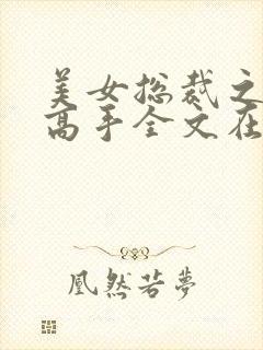 美女总裁之贴身高手全文在线阅读