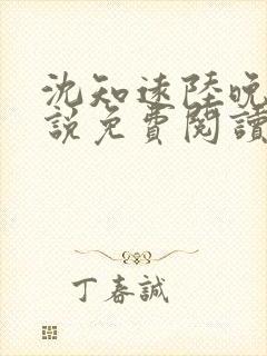 沈知远陆晚晴小说免费阅读