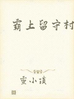 霸上留守村妇封面
