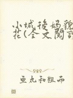 小城后妈貌美如花(全文阅读)