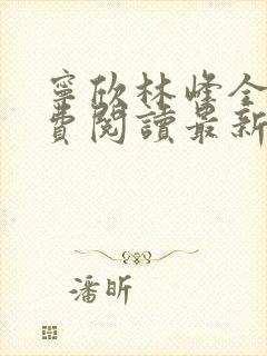 宁欣林峰全文免费阅读最新章节更新时间