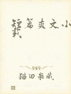 短篇爽文小说下载
