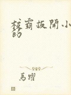 校霸扳开小班长的封面