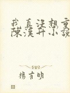 我真没想重生啊陈汉升小说封面