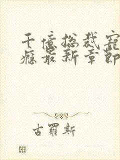 千亿总裁宠妻成瘾最新章节目录封面