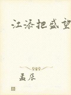 江添把盛望顶哭封面