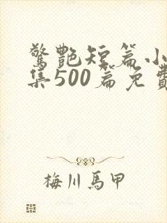 惊艳短篇小说合集500篇免费阅读