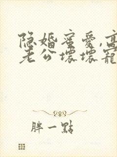隐婚蜜爱,高冷老公坏坏宠封面