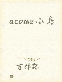 acome小鸟封面